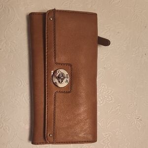 Relic Brown Leather 3 Fold Wallet